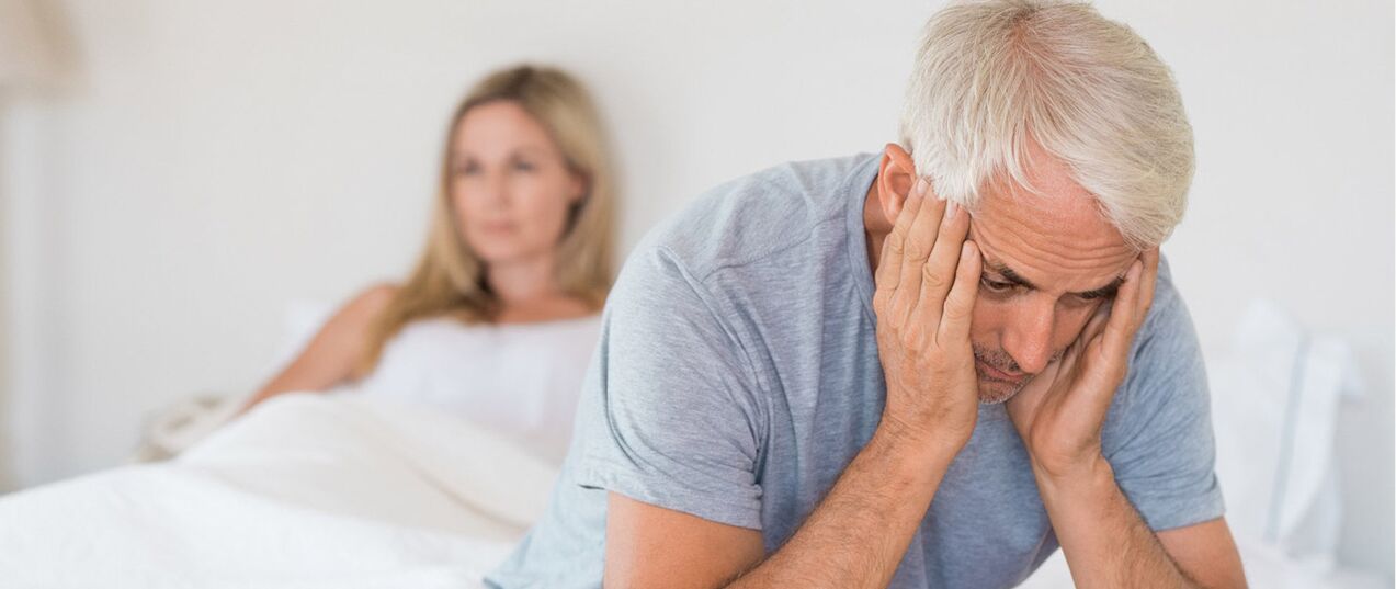 Rối loạn cương dương ở một người đàn ông sau 60 năm