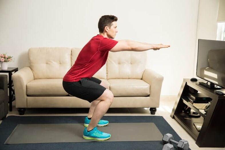 ngồi xổm để cải thiện hiệu lực